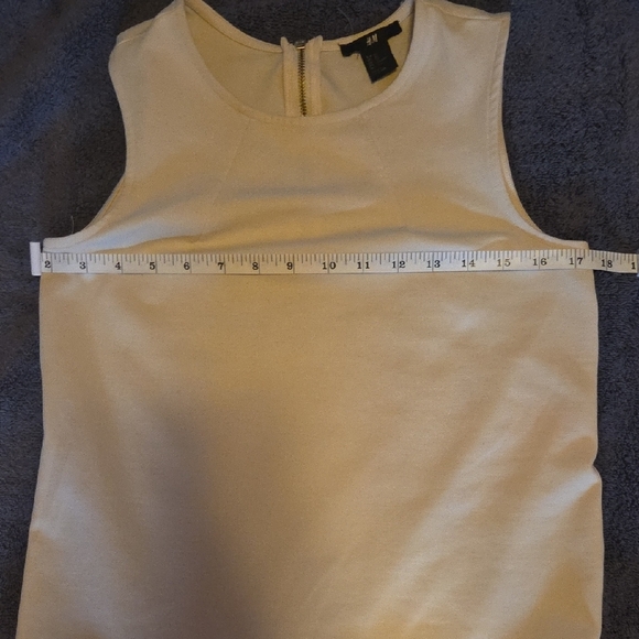 H&M Cream Sleeveless Midi Dress - Picture 5 of 6